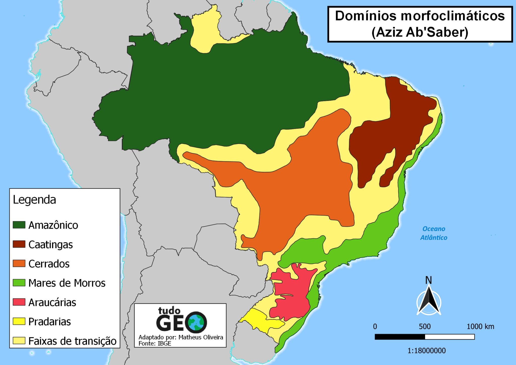 Todos os domínios morfoclimáticos do Brasil explicados - Toda Matéria