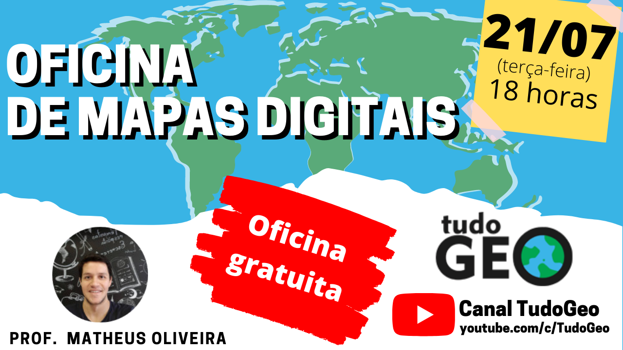 Oficina gratuita para criação de Mapas Digitais